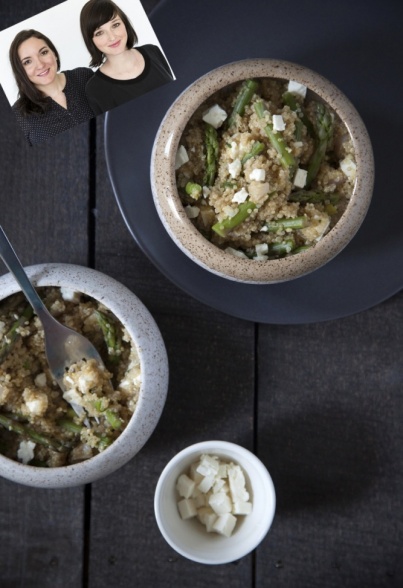 Bio Quinoa-Spargel-Salat mit Feta-Käse von Liz & Jewels von Davert