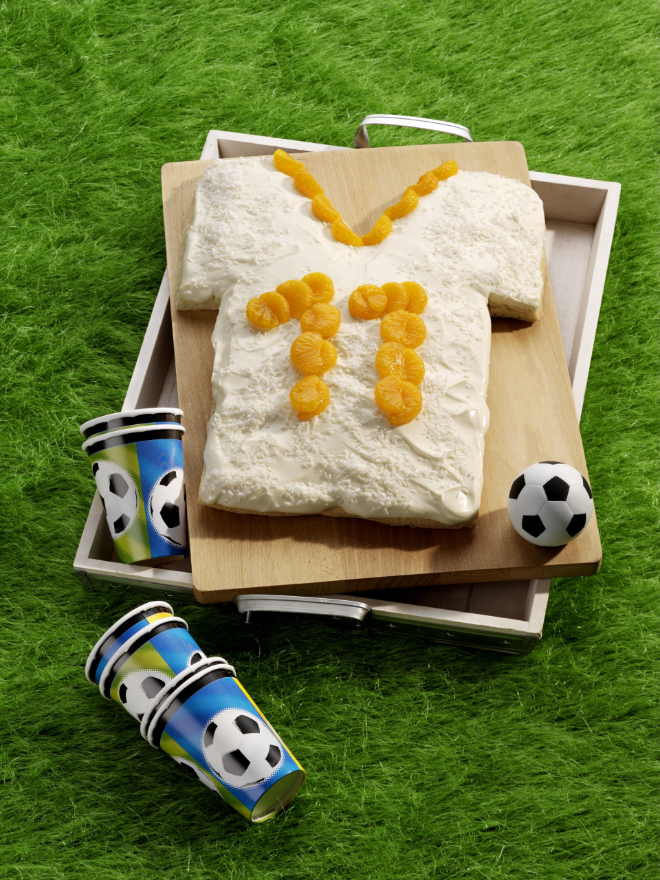 Bio Fußball-Trikot (Kuchen mit Quarkcreme)