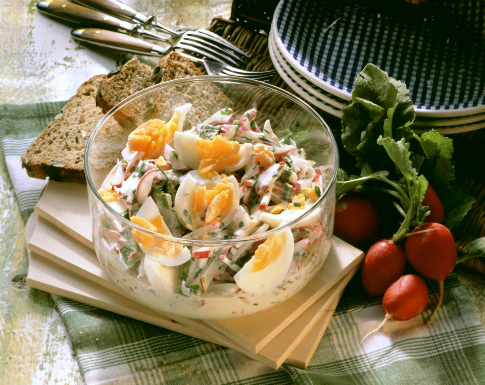 Bio Eier-Radieschen-Salat