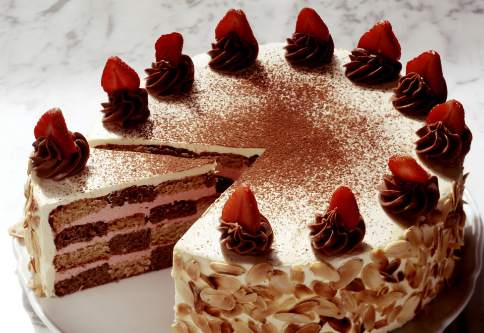 Bio Erdbeer-Schokoladen-Torte