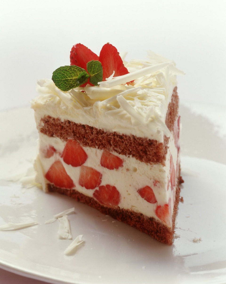 Bio Tiramisu-Torte mit Erdbeeren