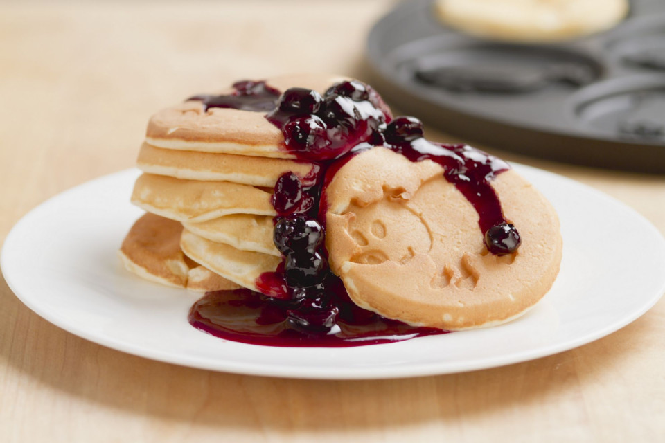 Bio Pancakes mit Blueberries