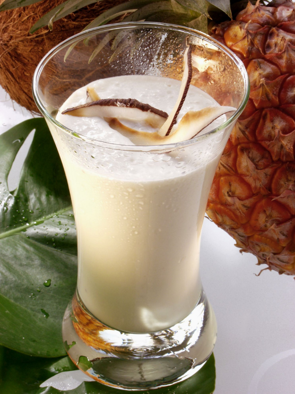 Bio Ananas-Smoothie mit Kokosmilch