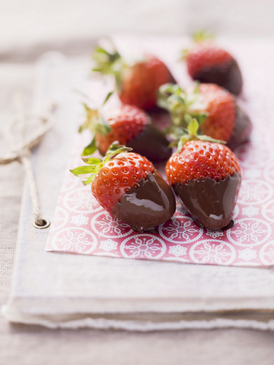 Bio Erdbeeren mit Schokolade